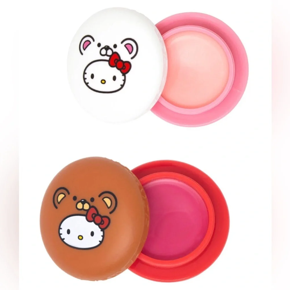 The Crème Shop Sanrio Hello Kitty Macaron Lip Balm-Red Velvet &‎ white chocolate